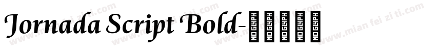 Jornada Script Bold字体转换